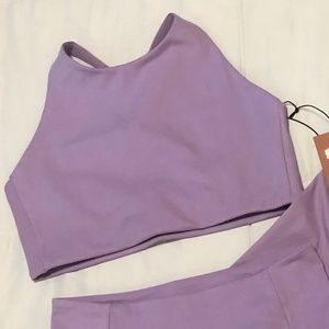Girlfriend Collective lilac Topanga bra